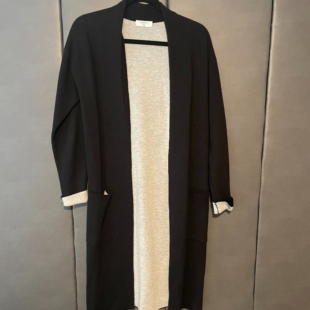 Babaton Lance Cardigan Double-faced, wool-blend cardigan - Black